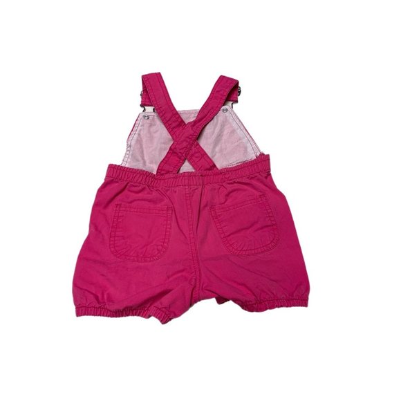 U.S. Polo Assn. Girls Pink Shortalls Overalls 12M - Picture 2 of 3